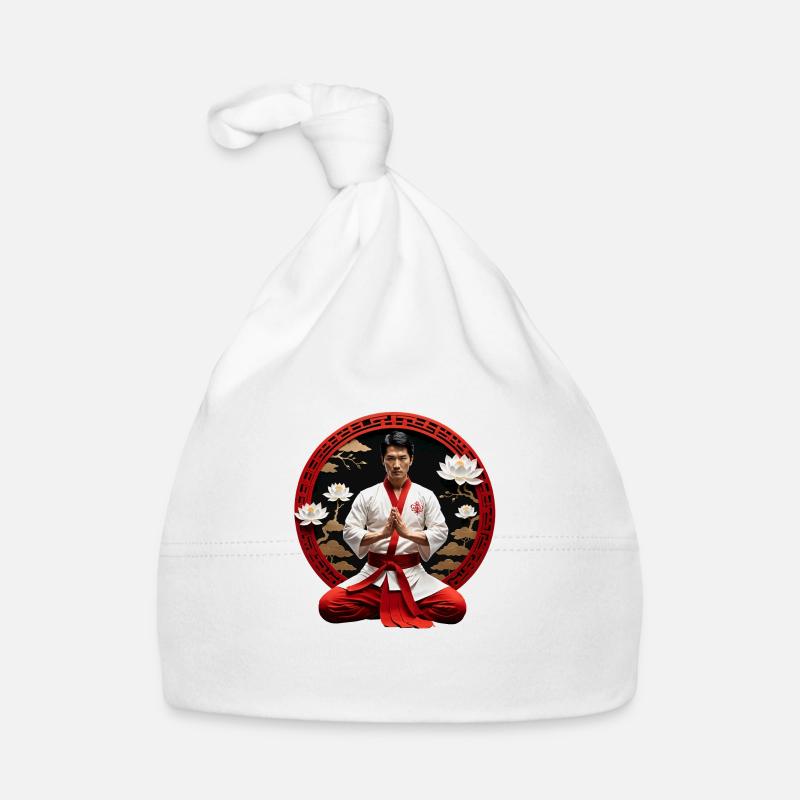 Innerer Frieden mit Kung Fu Baby Bio-Mütze