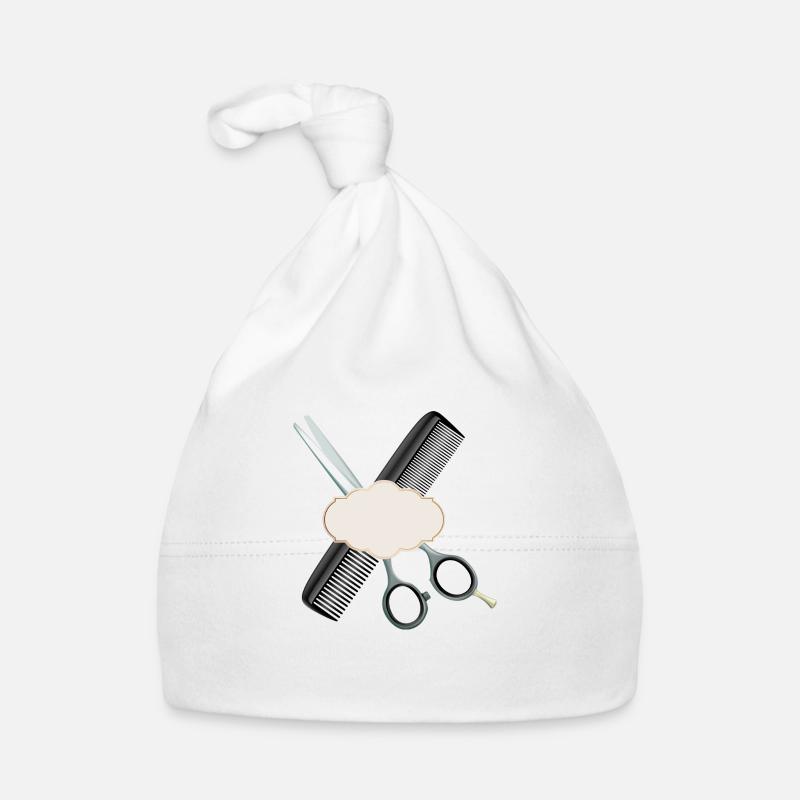 Ciseaux de coiffure avec peigne et étiquette Bonnet bio Bébé