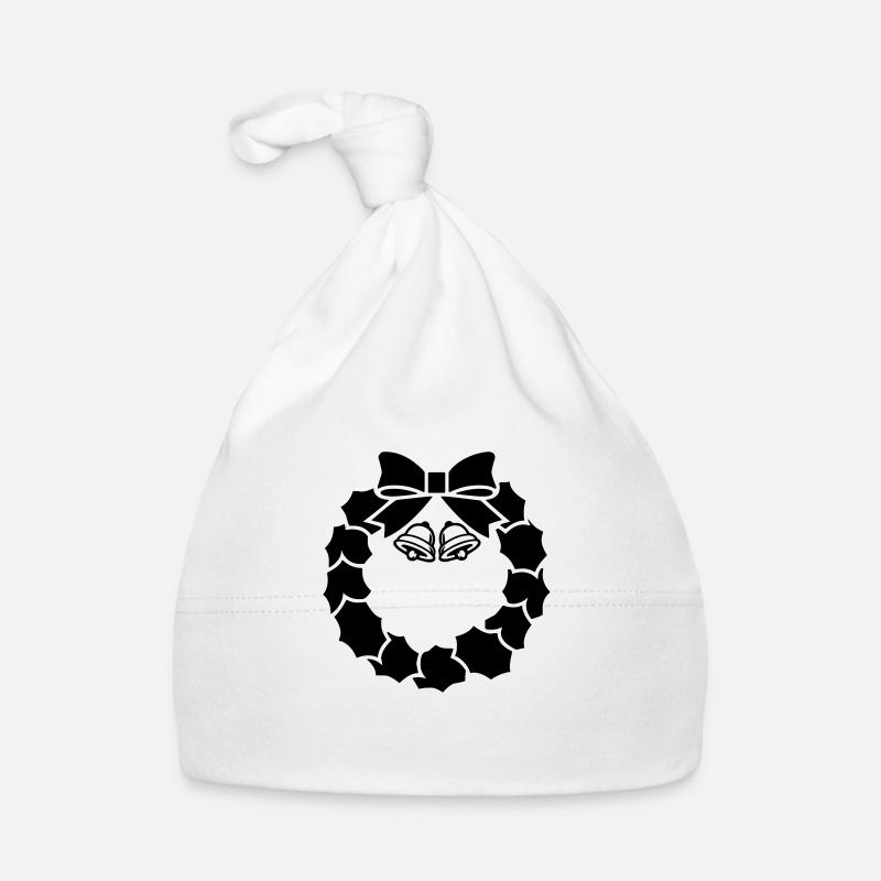 Wreath Bells 001 Organic Baby Cap