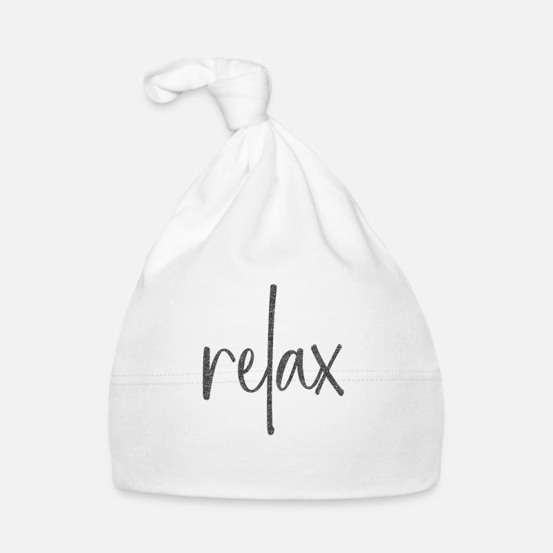 Black sparkle "relax" Organic Baby Cap