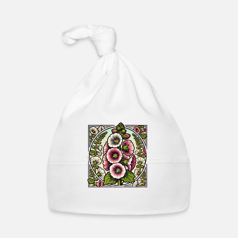Hollyhocks Organic Baby Cap