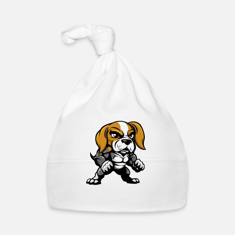 Beagle Hund Comic Baby Bio-Mütze