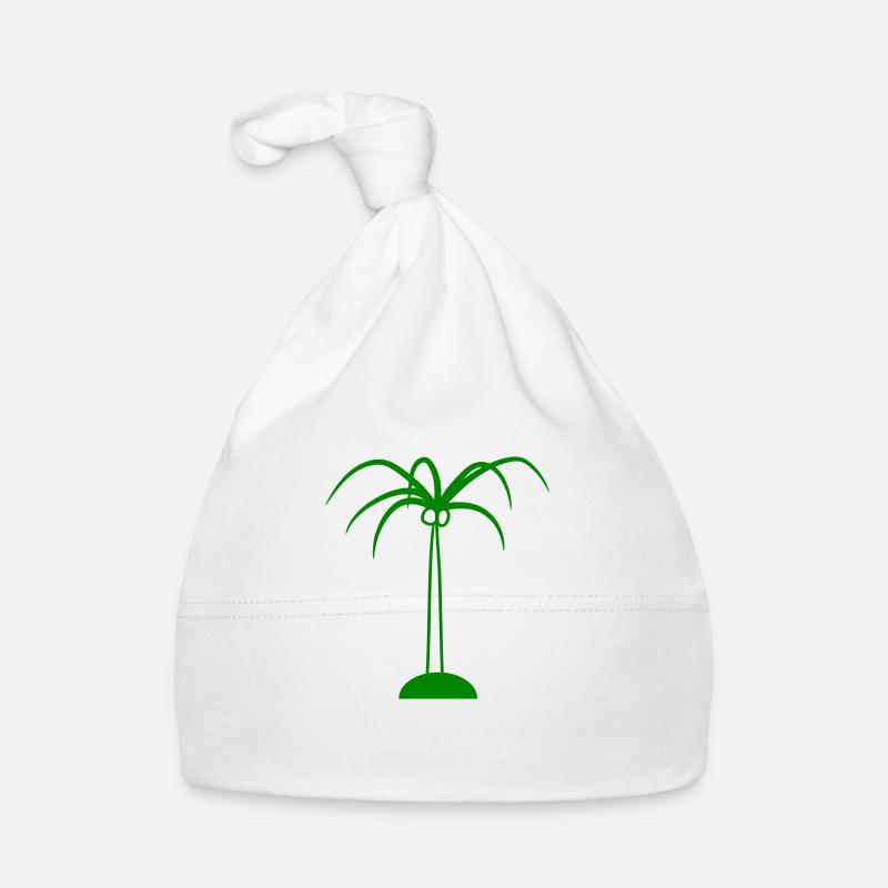 Palm Tree Island Tree Beach Holiday Coconut Sea Cool Organic Baby Cap