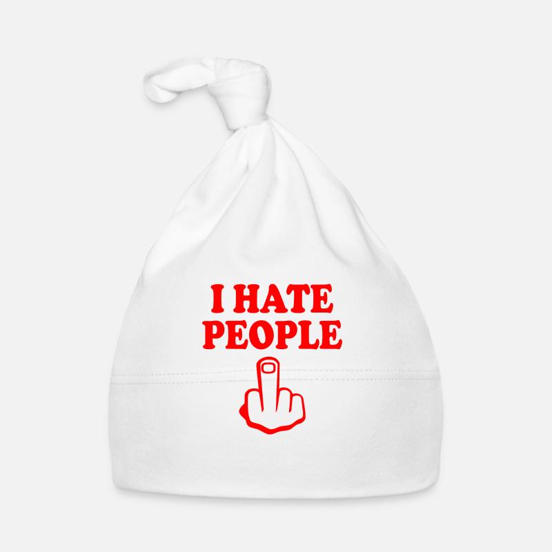 I hate people Baby Bio-Mütze