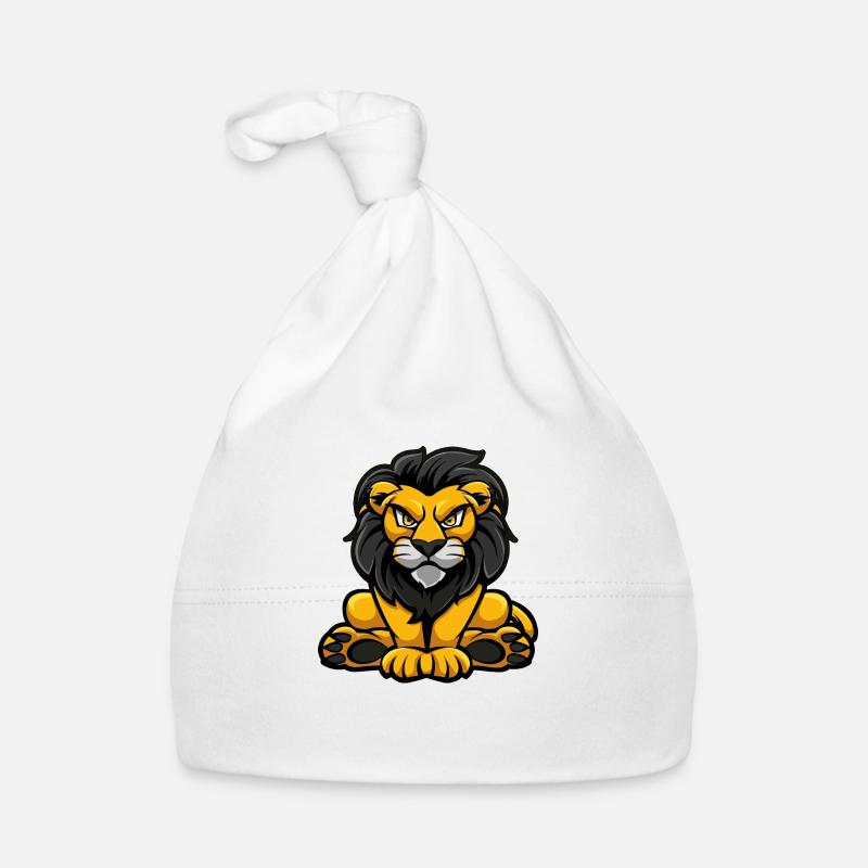 Lion Comic Organic Baby Cap