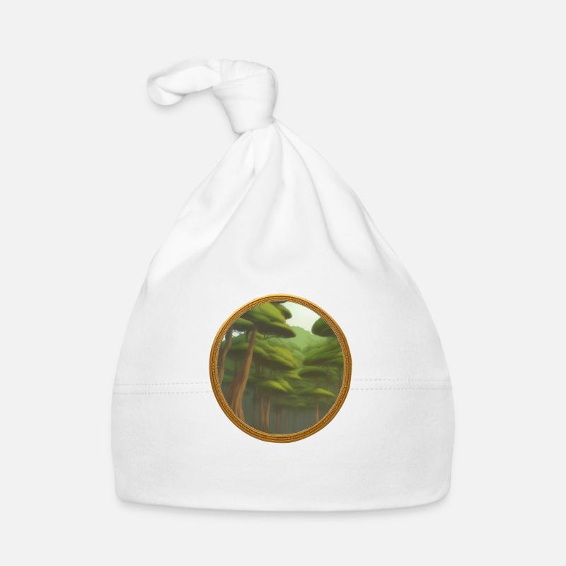 L’amour de la forêt pour petits et grands - Bonnet bio Bébé - blanc