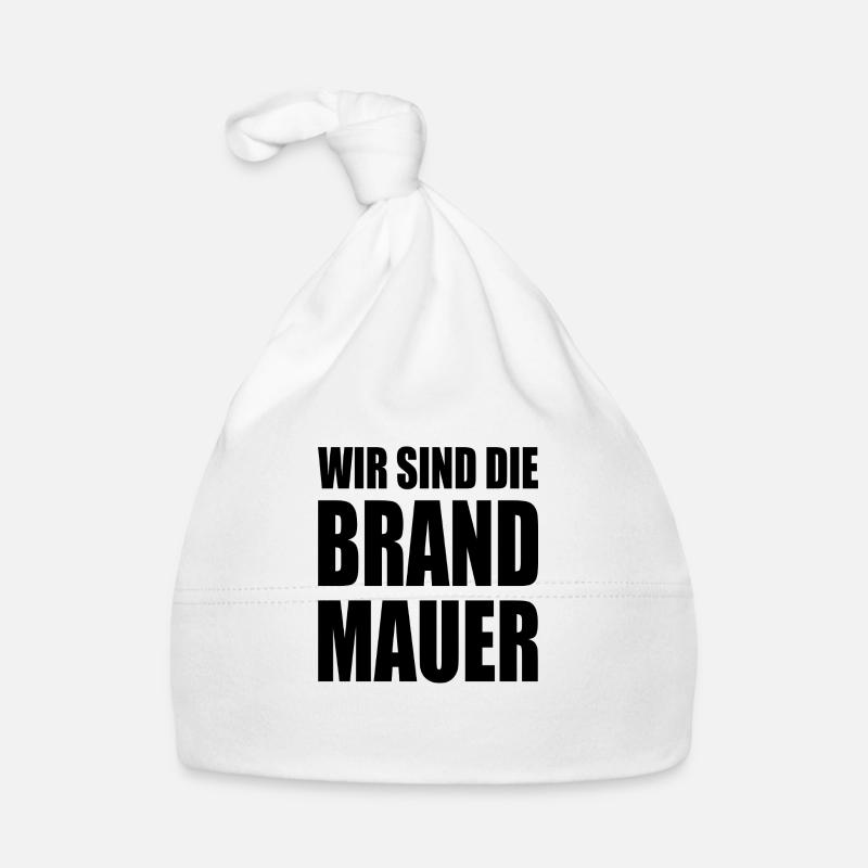 wir sind die brandmauer Baby Bio-Mütze