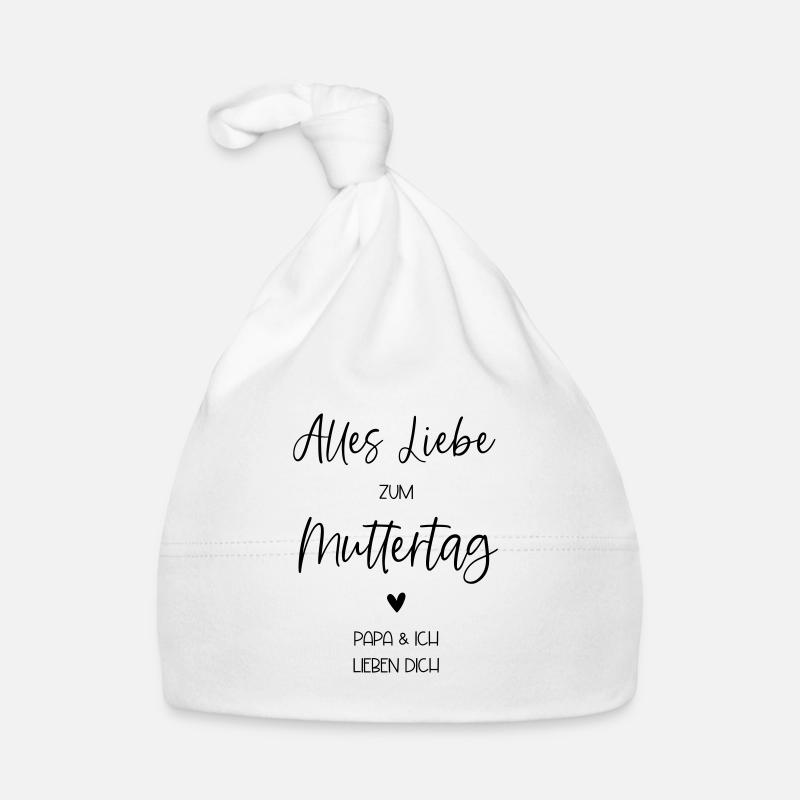 Glückwunsch zum Muttertag Geschenkidee Baby Bio-Mütze