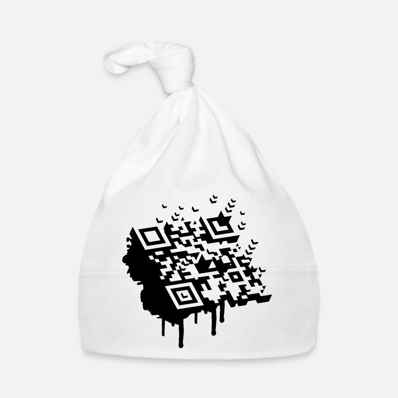3D Barcode als Graffiti Baby Bio-Mütze
