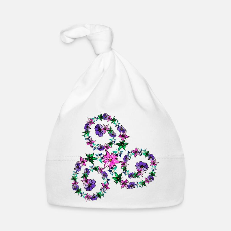 TRISKEL - Bonnet bio Bébé - blanc