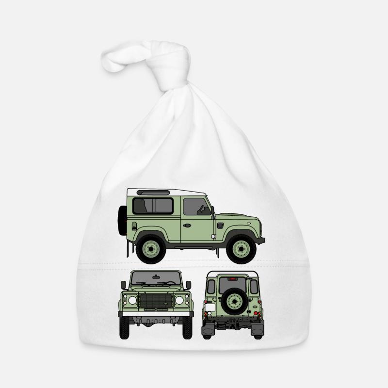 Defender 90 - Seiten Baby Bio-Mütze