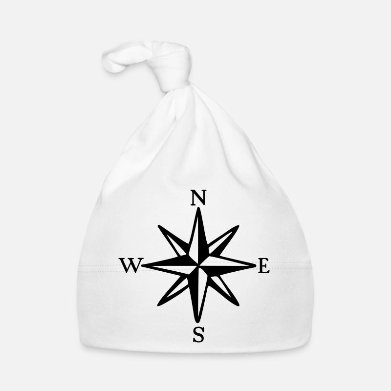 Compass Rose Wind Rose Sail Sailing Organic Baby Cap