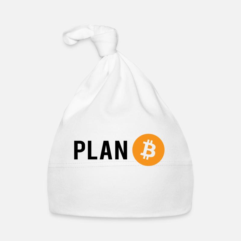 Plan B - Plan Bitcoin - Baby Bio-Mütze - Weiß