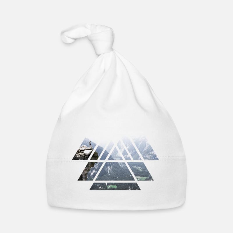 Mountain Explore - Organic Baby Cap - white