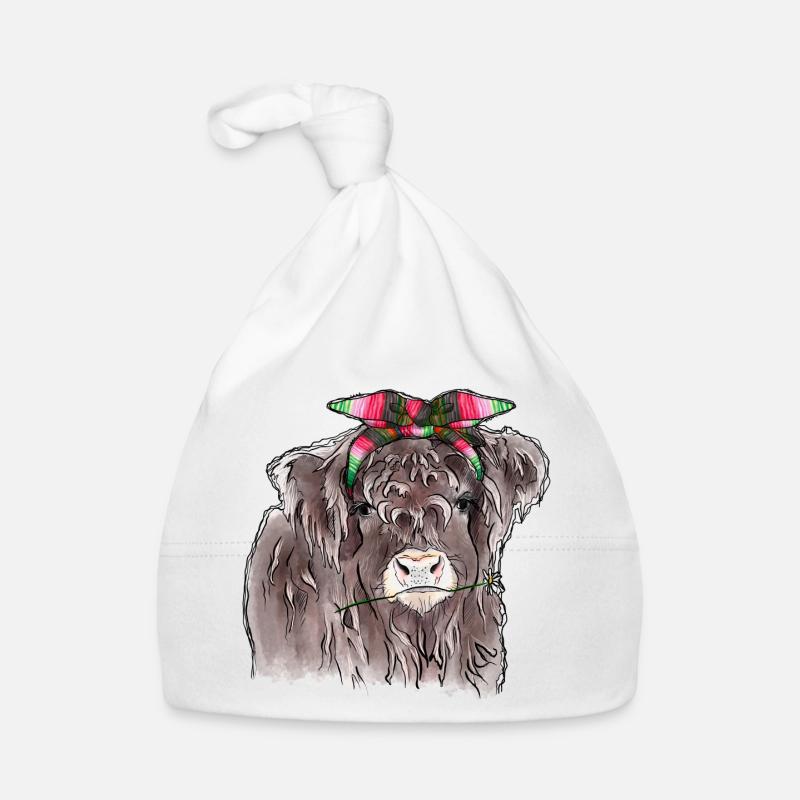 Vache de chéri de highland Bonnet bio Bébé