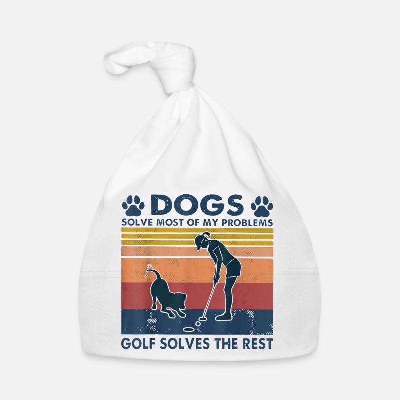 Golf Frauen Golfschläger Hunde Geschenk Baby Bio-Mütze