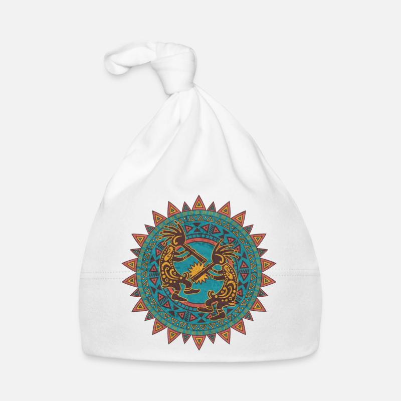 Kokopelli Duo - Ornamenti solari 1 Cappellino ecologico per neonato