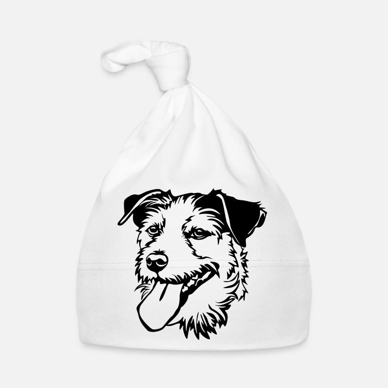 Parson Russel Terrier Kopf Baby Bio-Mütze