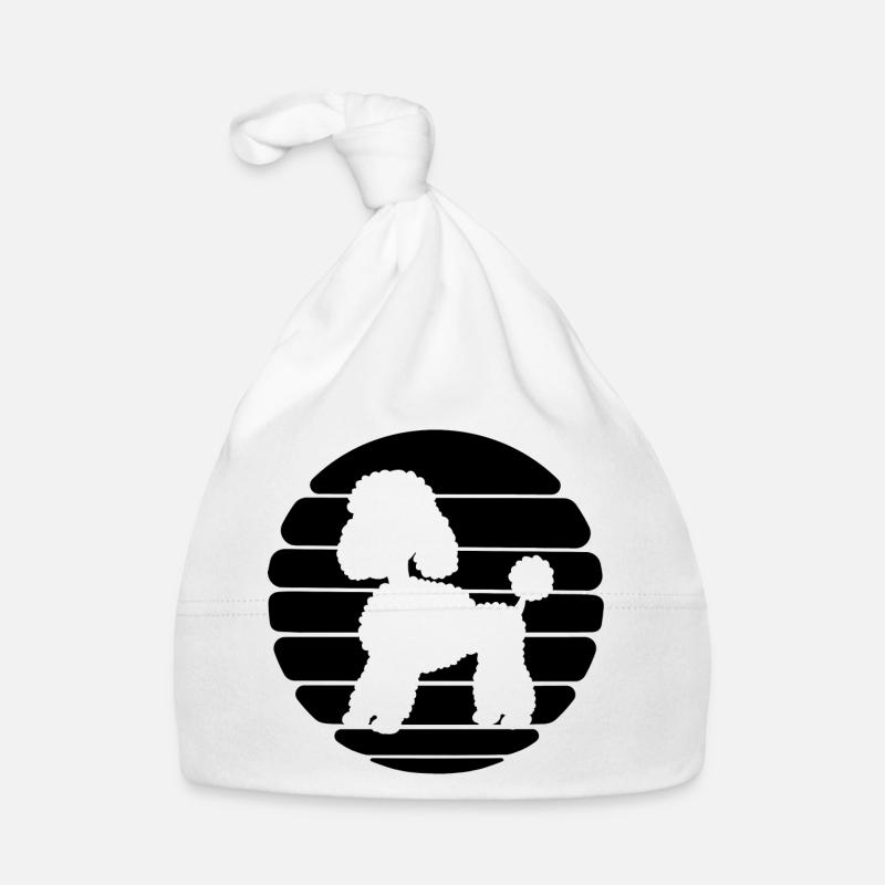 Poodle Design Sunset Owner Mistress Organic Baby Cap