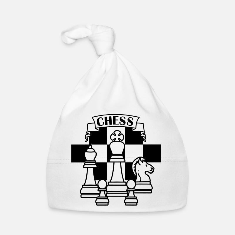 Chess pieces Organic Baby Cap