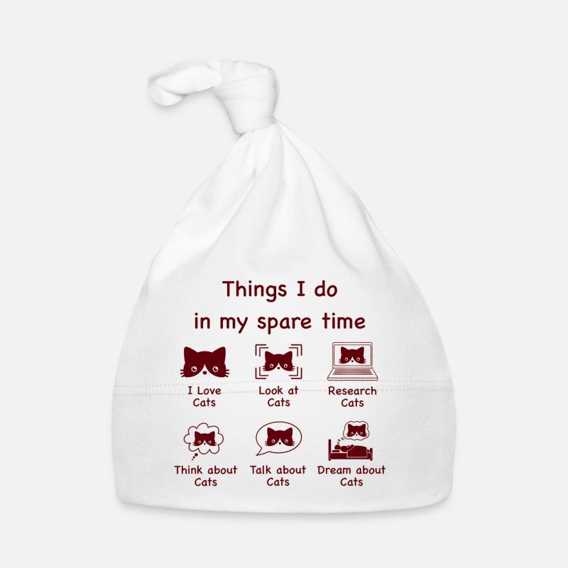 Chats, chats, chats (bruns) Bonnet bio Bébé