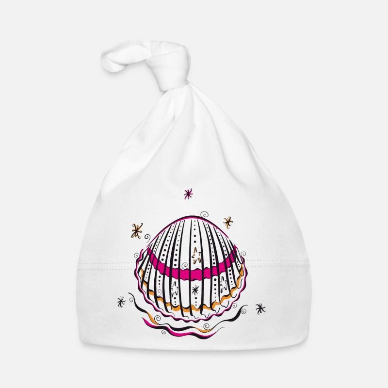 Shell Summer Holiday Organic Baby Cap