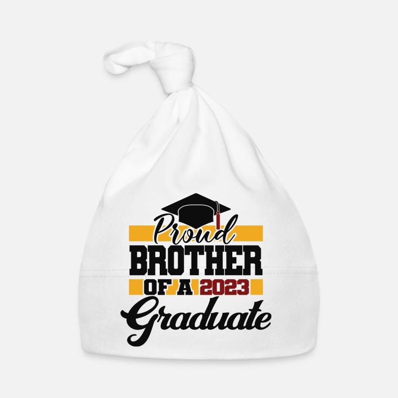 Stolzer Bruder eines Abschlussgeschenks 2023 Baby Bio-Mütze