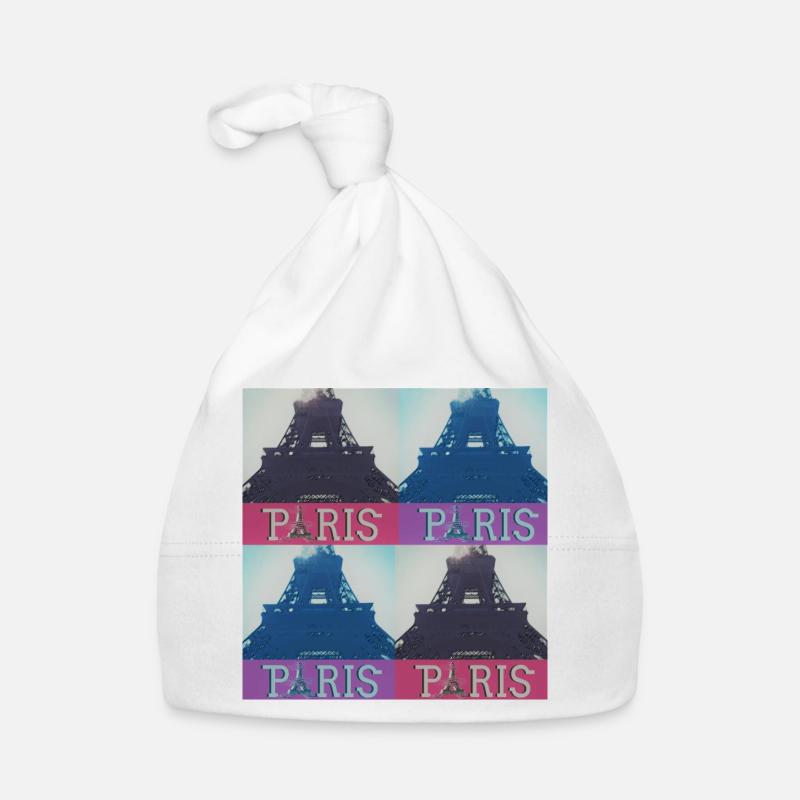 paris eiffel Baby Bio-Mütze