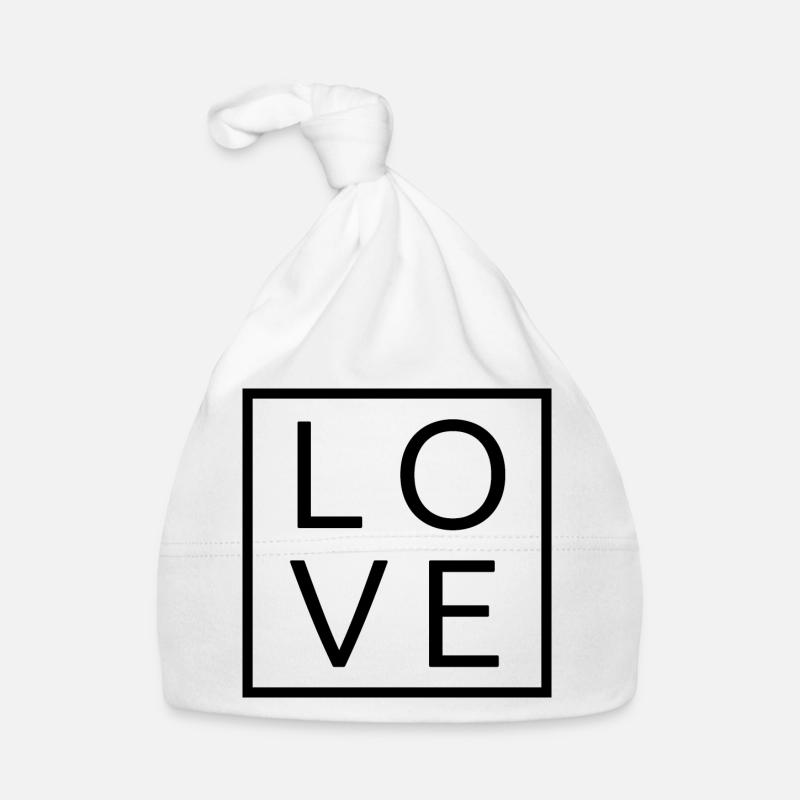 Cool Awesome Love Square Gift Men Women & Kids Organic Baby Cap