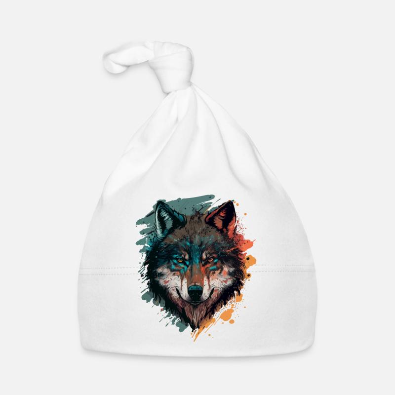 Design étonnant d’un loup Bonnet bio Bébé