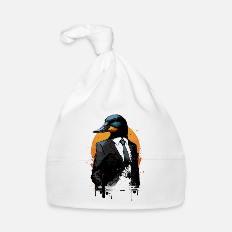 Canard - Bonnet bio Bébé - blanc