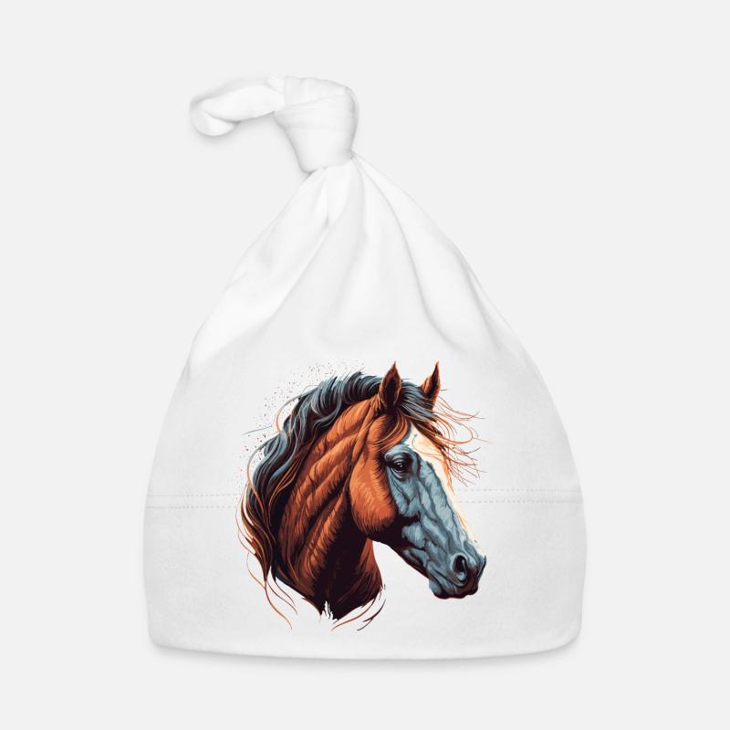 Tête de cheval Bonnet bio Bébé