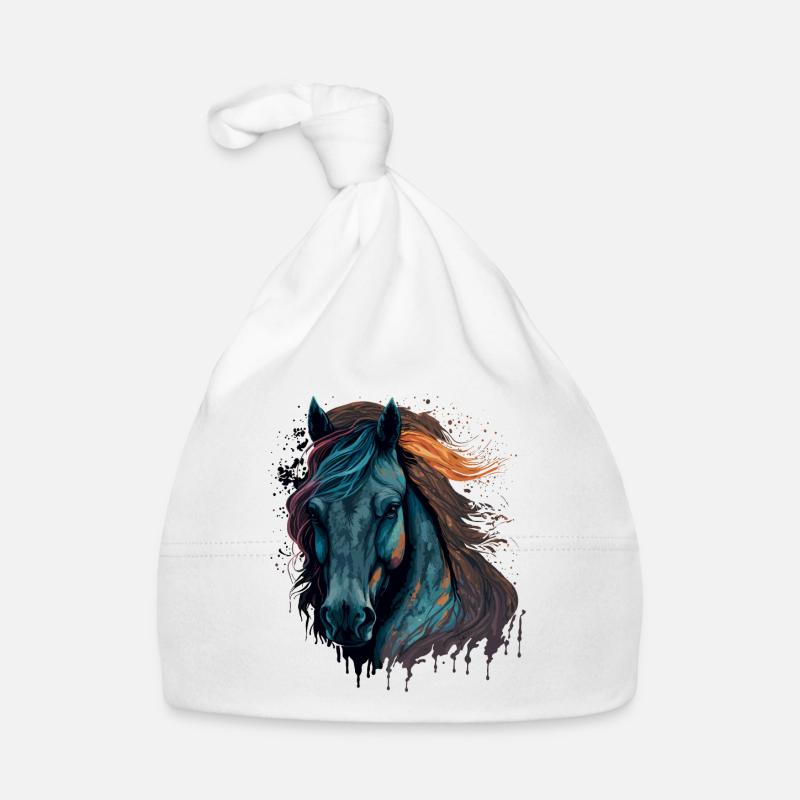 Visage de poney Bonnet bio Bébé