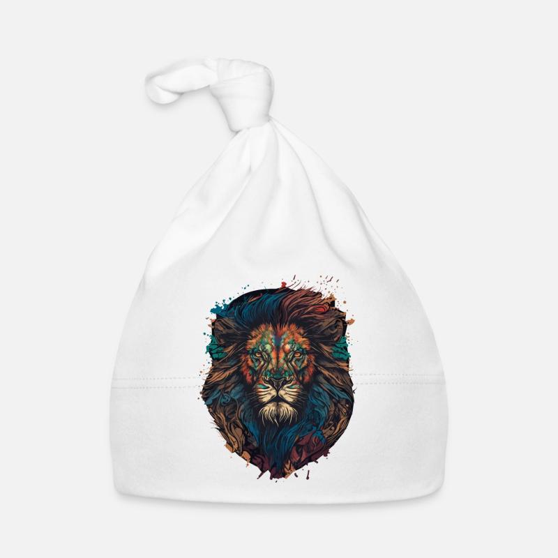 Lion Mandala Bonnet bio Bébé