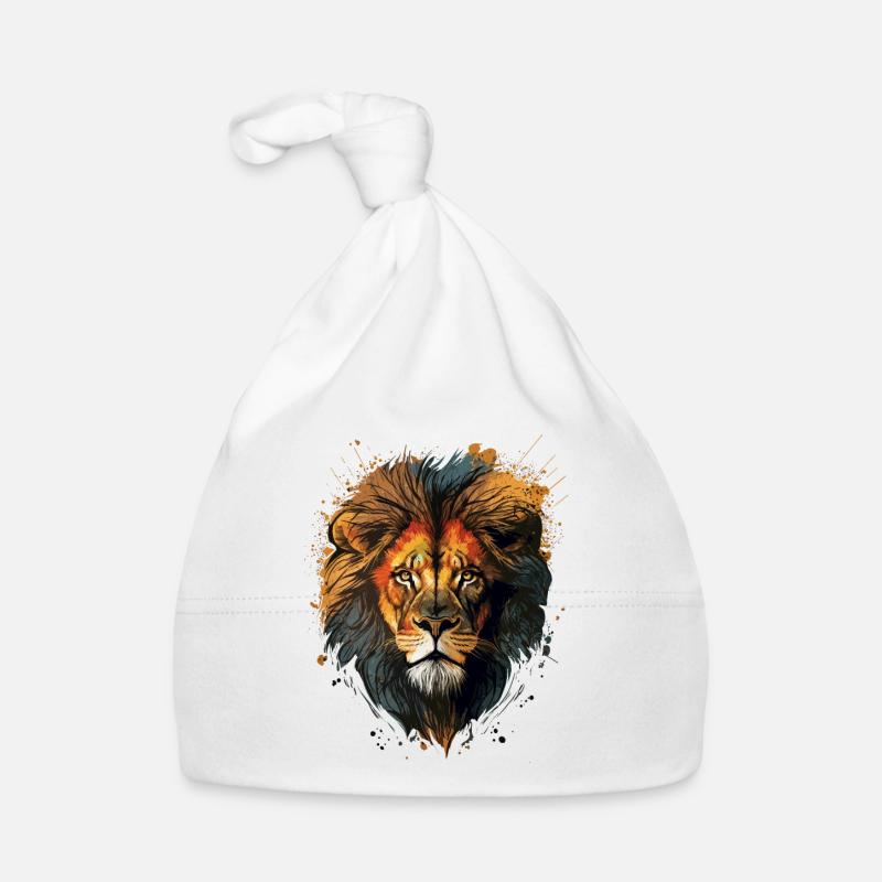Idée cadeau Lion Bonnet bio Bébé