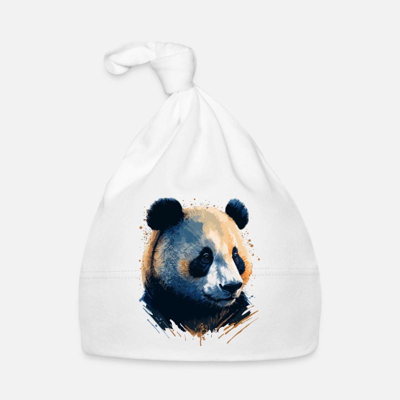 Panda Bär Geschenkidee Baby Bio-Mütze