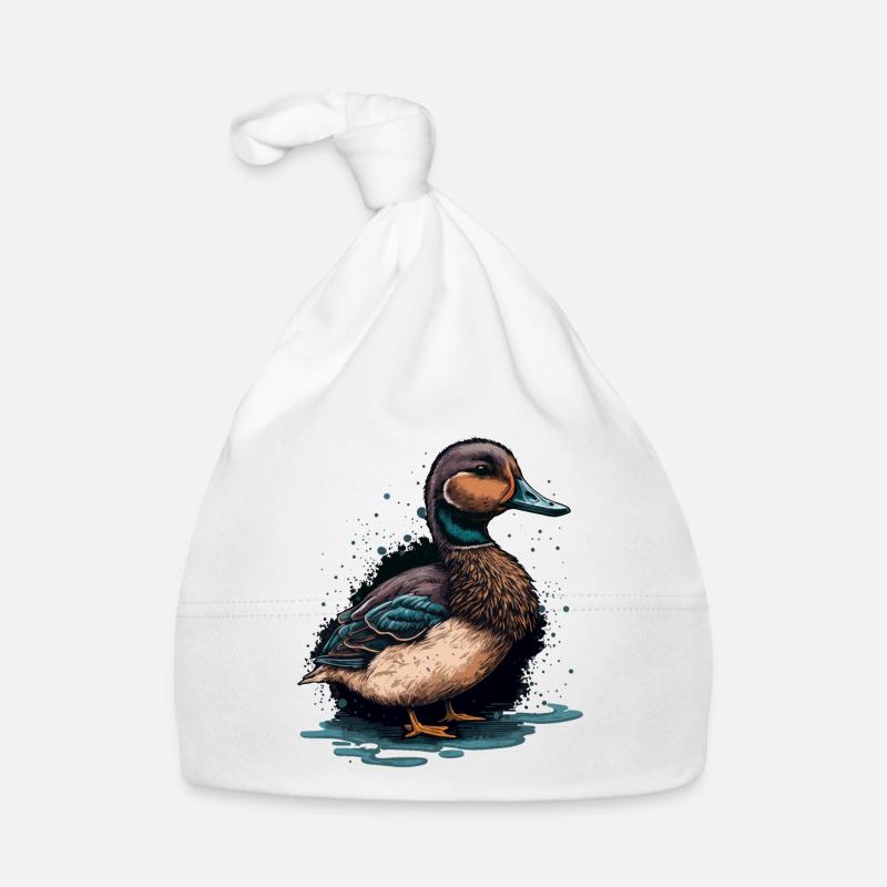 Beautiful Duck Organic Baby Cap