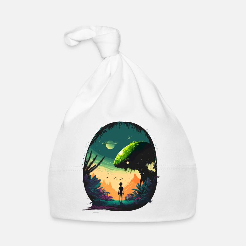 Sci-Fi-Landschaft Baby Bio-Mütze