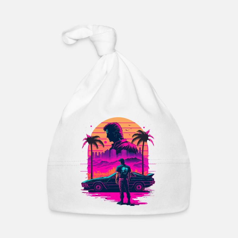 Vaperwave rétro Bonnet bio Bébé