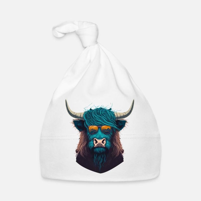 Yak with Sunclasses Organic Baby Cap