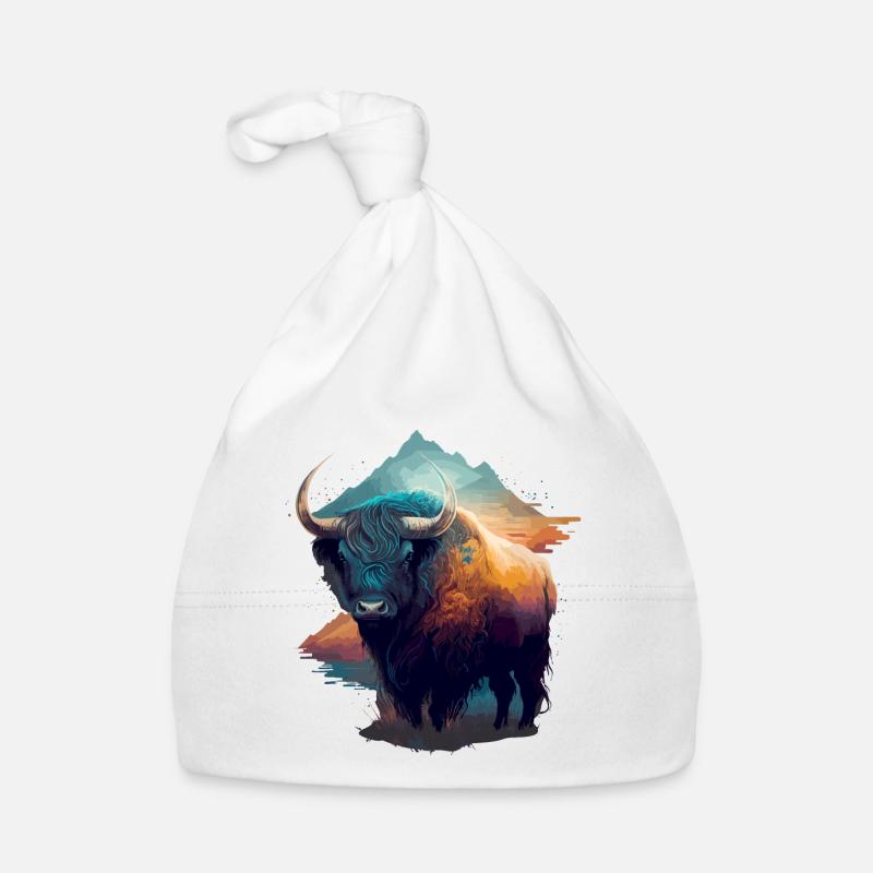 Galaxie Yak - Bonnet bio Bébé - blanc