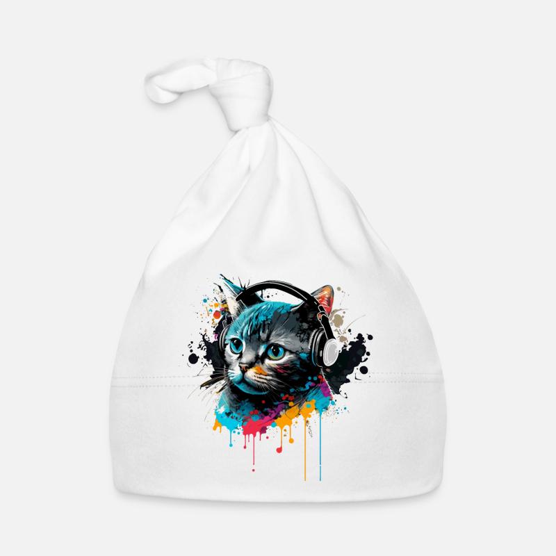 Chat musical Bonnet bio Bébé