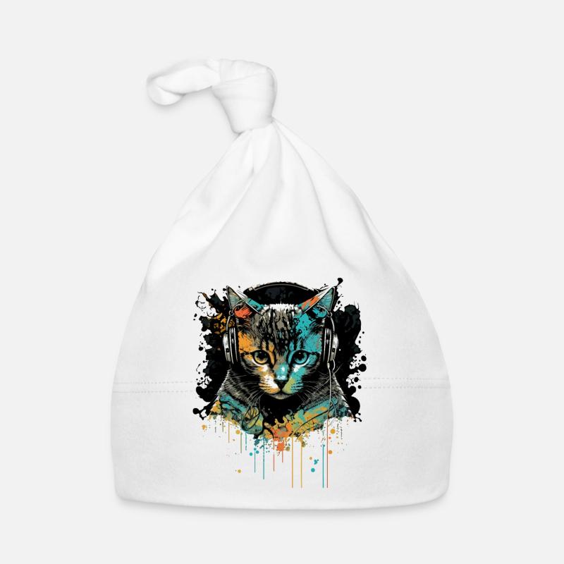 Tête de chat Bonnet bio Bébé