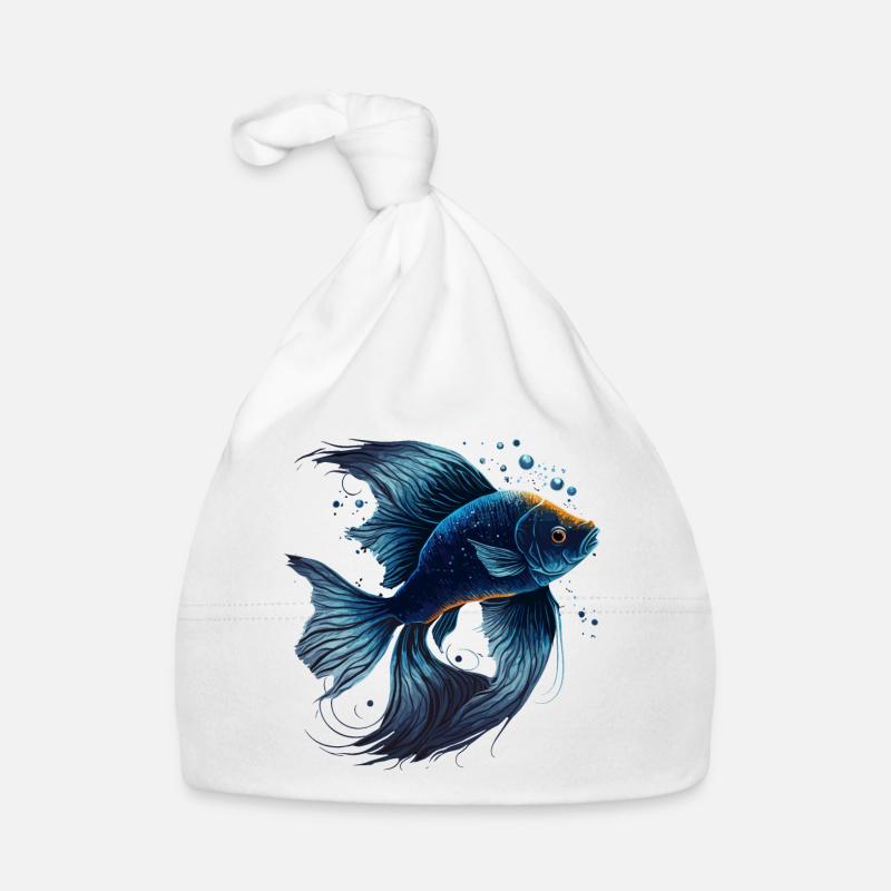 Poisson bleu Bonnet bio Bébé