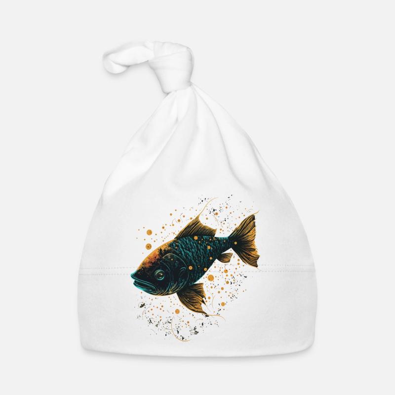 Japanese Fish Organic Baby Cap