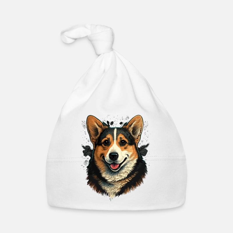 Formal Post Corgi Organic Baby Cap