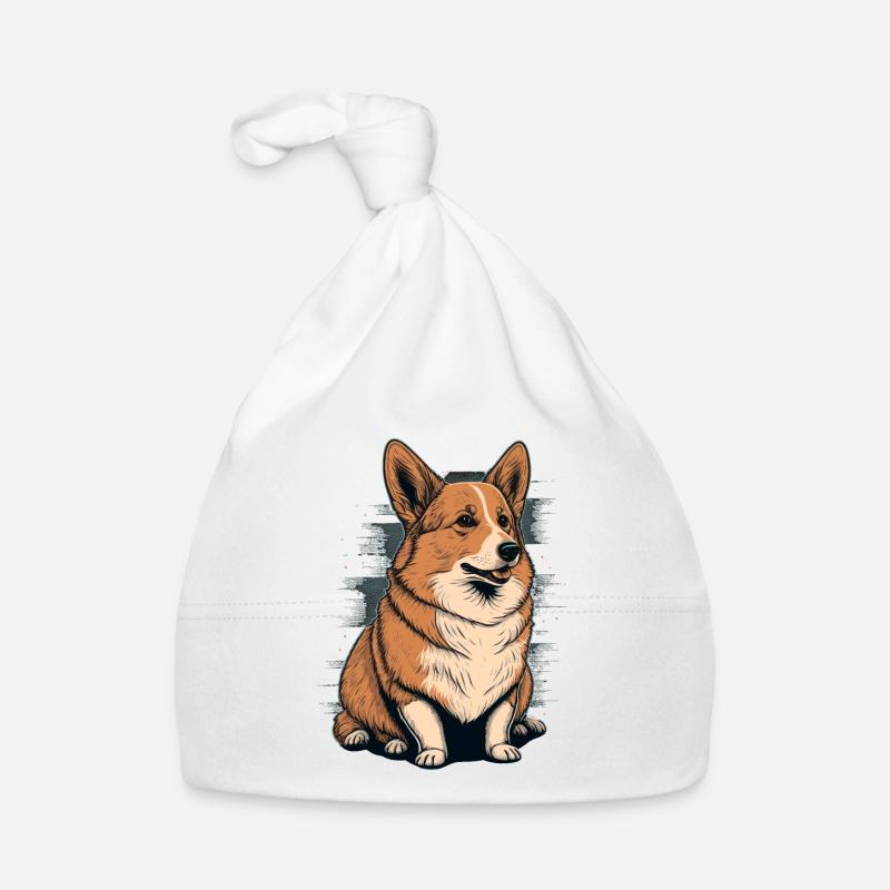 Corgi gras Bonnet bio Bébé