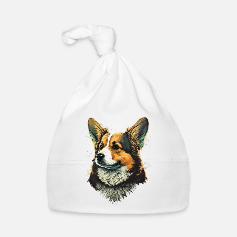Formal Post Corgi Organic Baby Cap