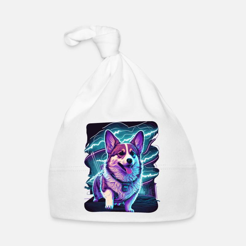Corgi de style électrique Bonnet bio Bébé