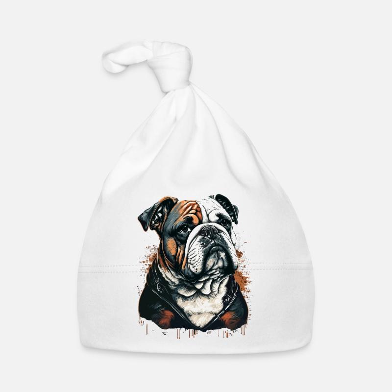 Bouledogue à visage potelé Bonnet bio Bébé